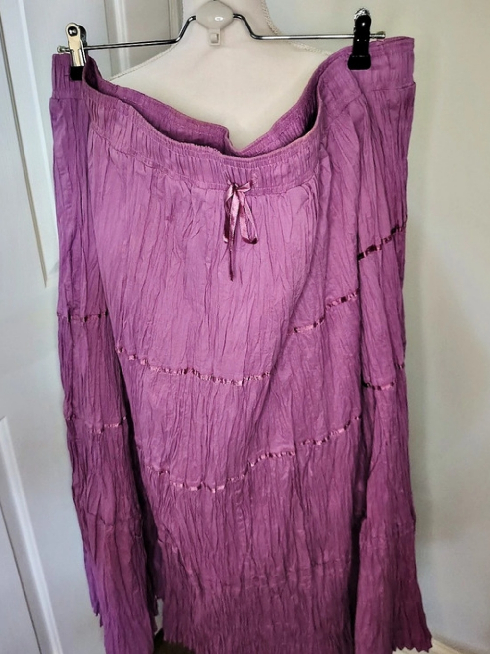 Cindy Ambuehl Maxi Skirt in Purple Size 3X Like New